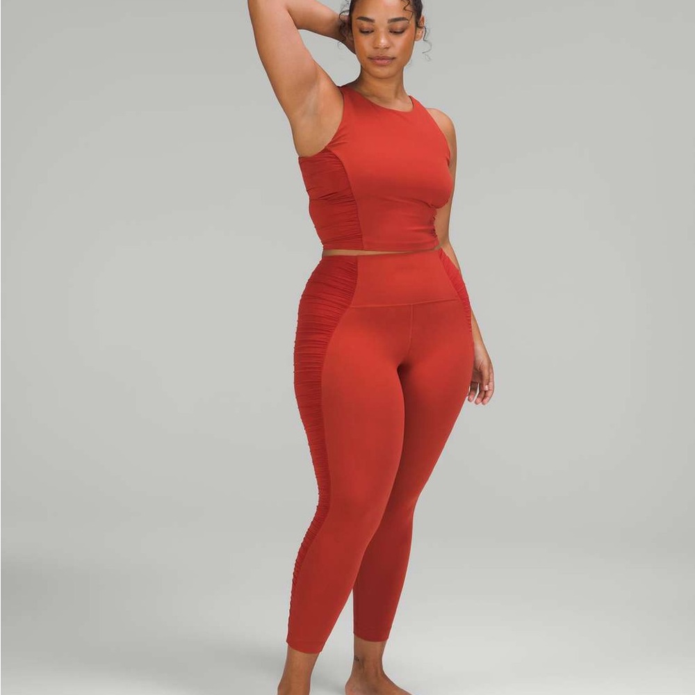 Lululemon align ruched 25” pant, nwt, size 6